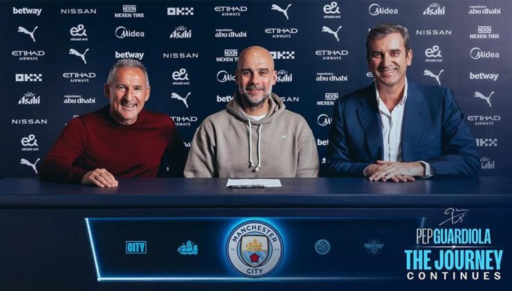 Manchester City'de Pep Guardiola'nın sözleşmesi uzatıldı!